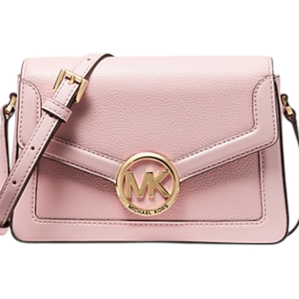 Michael Kors Jessie Small Pebbled Leather Shoulder Bag
